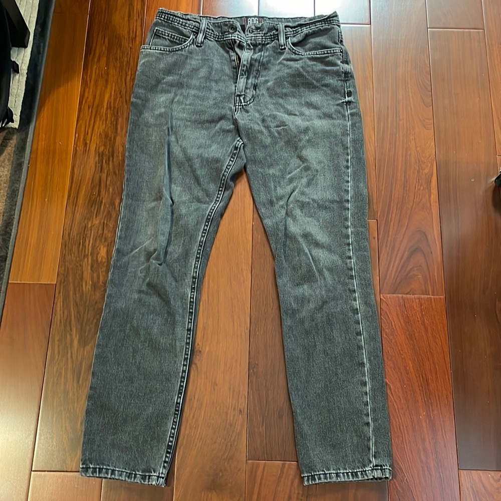 BDG slim washed black jeans